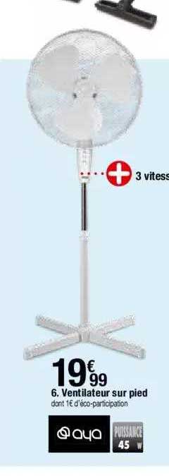 Ventilateur Sur Pied Aya