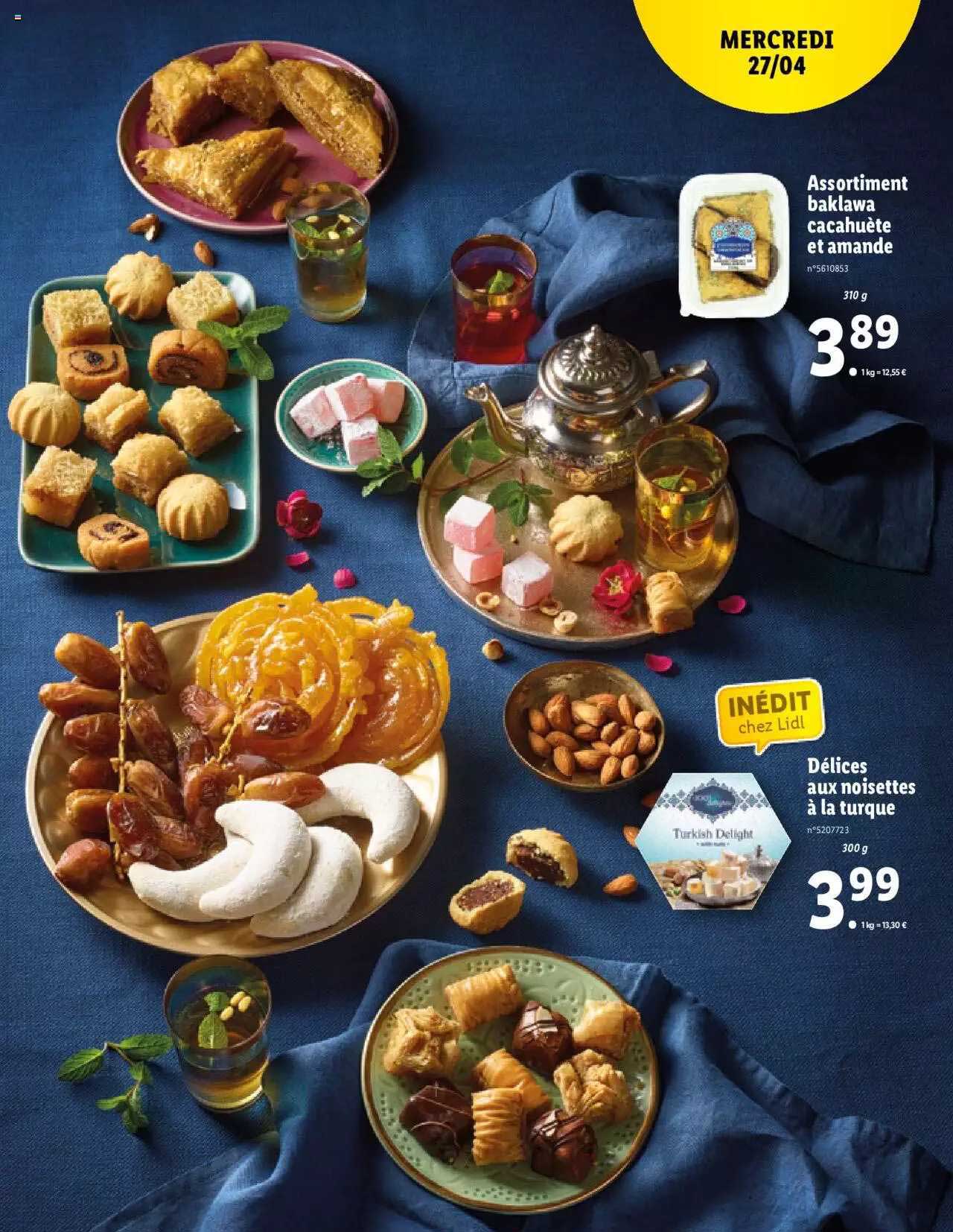 assortiment baklawa cacahuète et amande, délices aux noisettes à la turque 100 delights