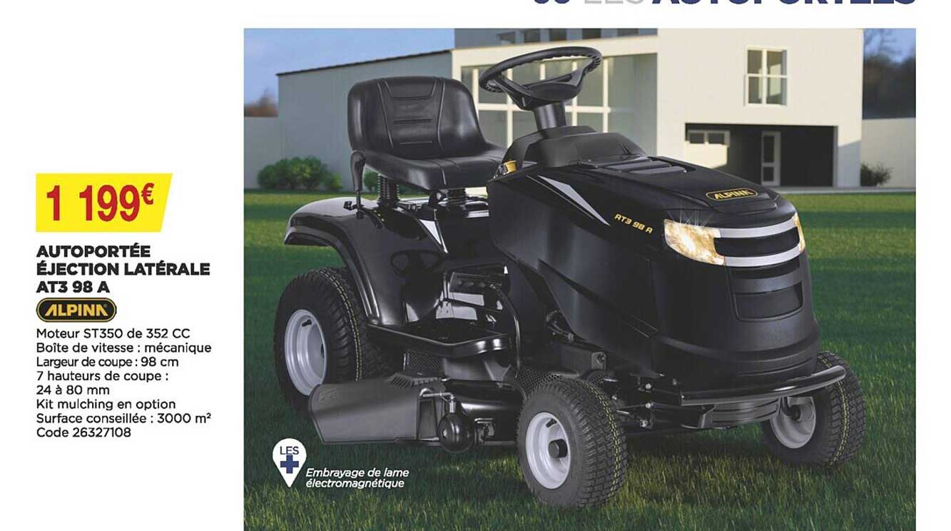 autoportée éjection latérale at3 98 a alpina