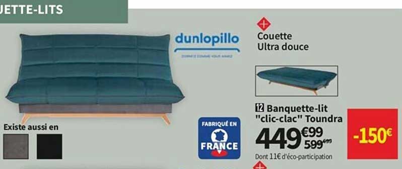 banquette-lit "clic-clac" toundra