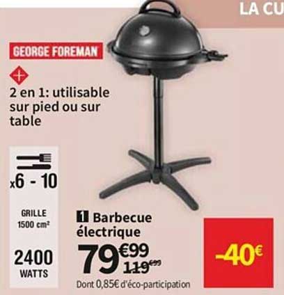 barbecue électrique george foreman