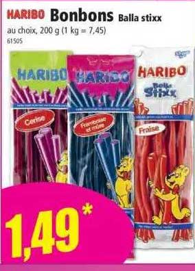 bonbons balla stixx haribo