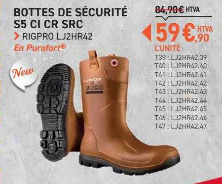 bottes de sécurité s5 ci cr src