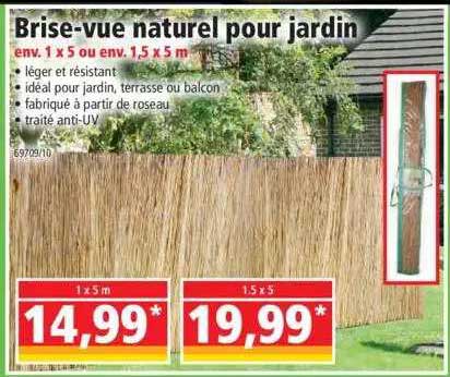 brise-vue naturel pour jardin