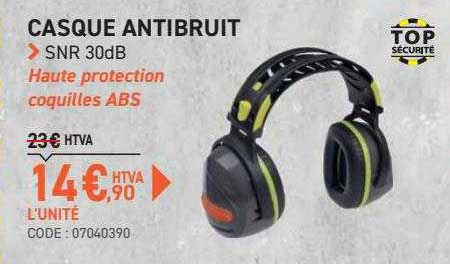 casque antibruit snr 30db