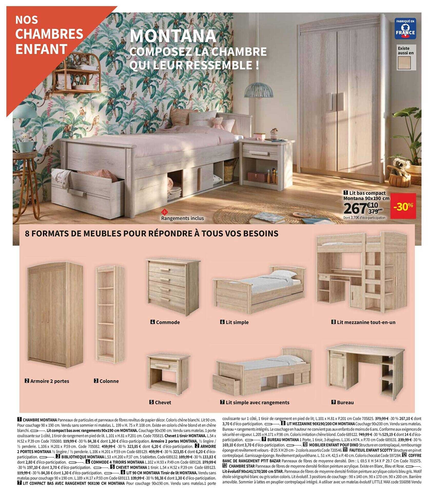 chambres enfant montana