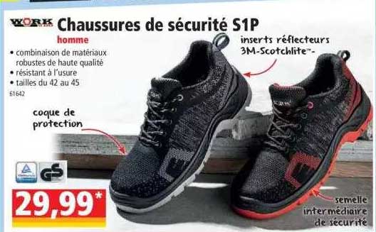 Chaussures De Sécurité S1p Work