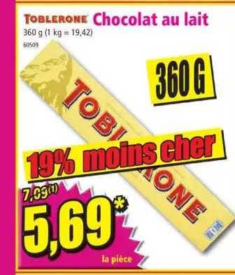 Chocolat Au Lait Toblerone