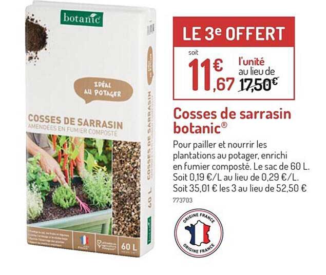 cosses de sarrasin botanic