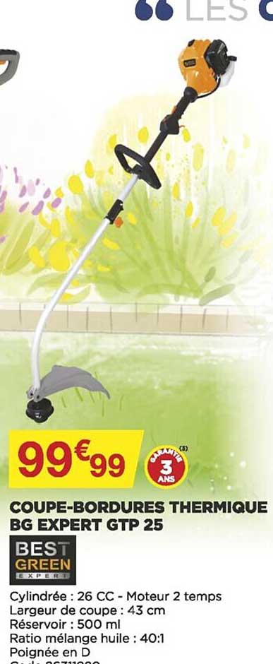 coupe-bordures thermique bg expert gtp 25 best green