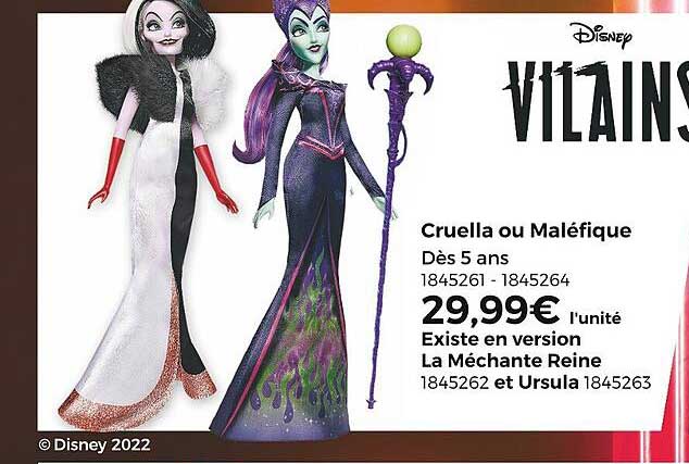 cruella ou maléfique, la méchante reine