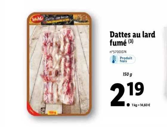 dattes au lard fumé sol & mar