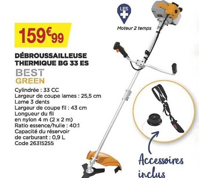 Débroussailleuse Thermique Bg 33 Es Best Green