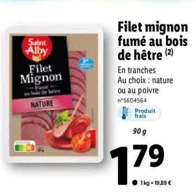 filet mignon fumé au ois de hêtre saint alby