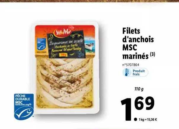 filets d'anchois msc marinés sol & mar