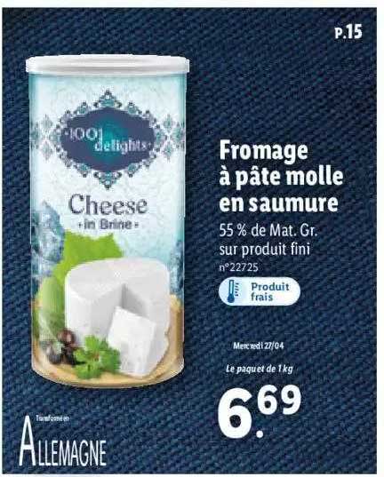 fromage à pâte molle en saumure 100 delights