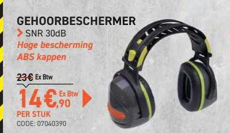 gehoorbeschermer snr 30db