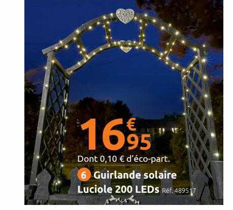 guirlande solaire luciole 200 leds