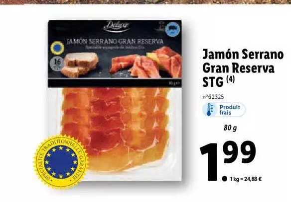 jamón serrano gran reserva stg
