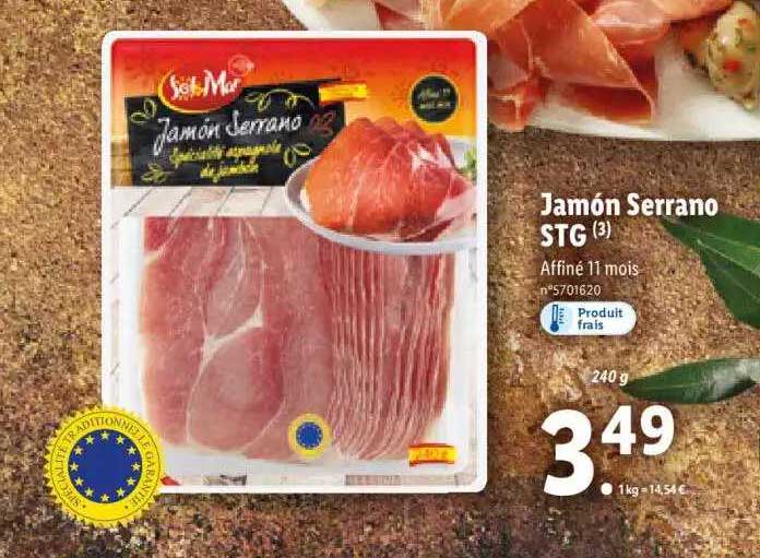 jamón serrano stg sol & mar