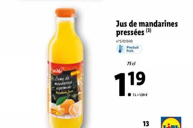 Jus De Mandarines Pressées Sol & Mar