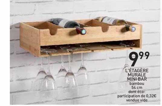 l'étagère murale mini bar