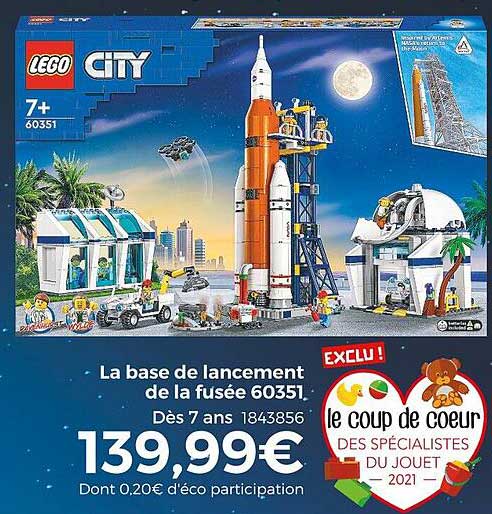 la base de lancement de la fusée 60351 lego city