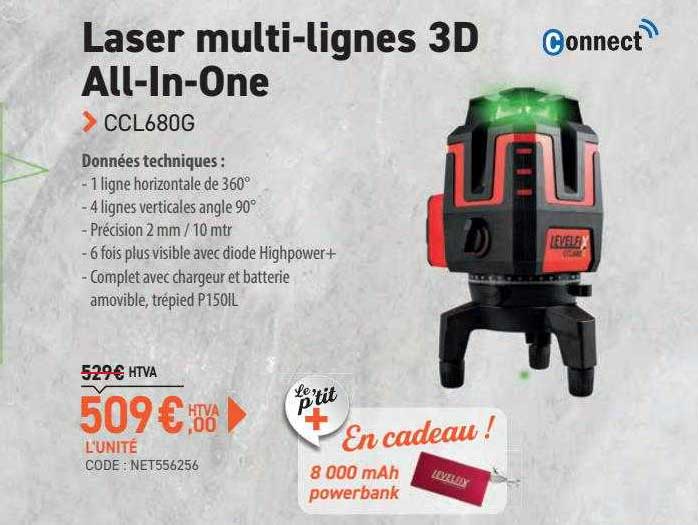laser multi-lignes 3d all-in-one ccl680g
