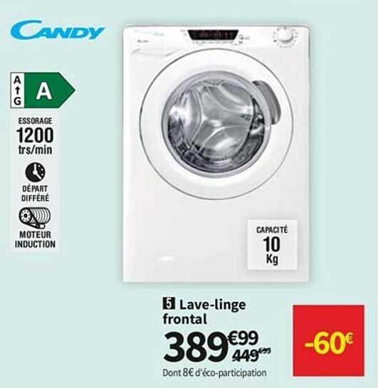 lave-linge frontal candy