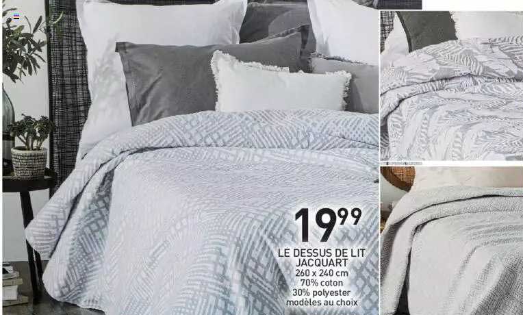 le dessus de lit jacquart