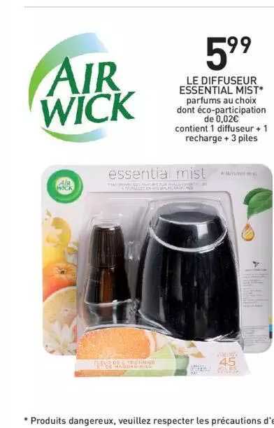 le diffuseur essential mist air wick