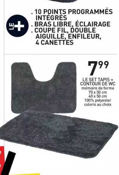 Le Set Tapis + Contour De Wc