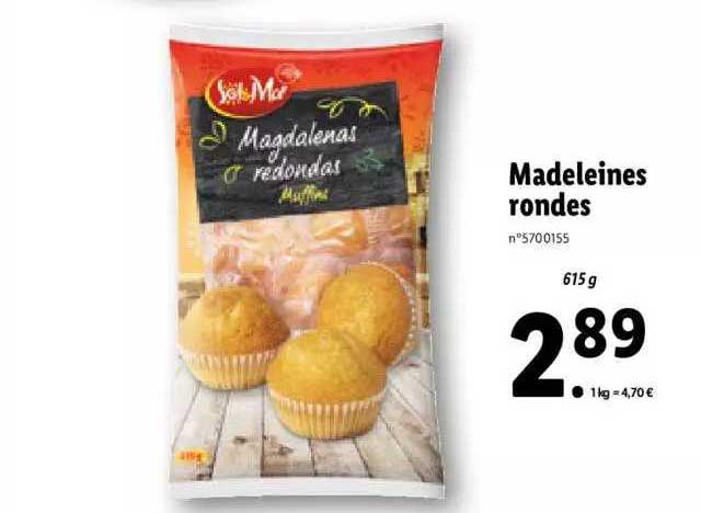 madeleines rondes sol & mar