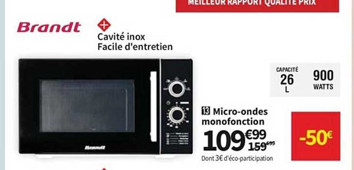 micro-ondes monofonction brandt