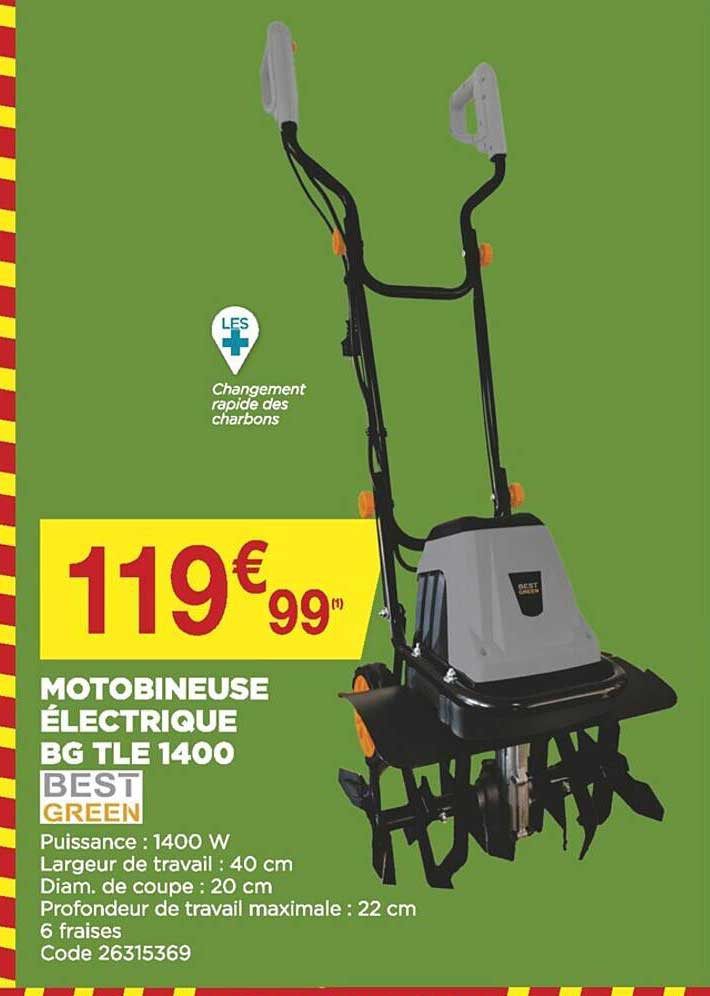 motobineuse électrique bg tle 1400 best green
