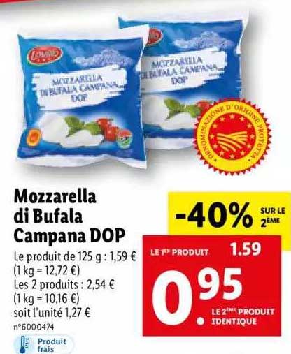 Mozzarella Di Bufala Campana Dop
