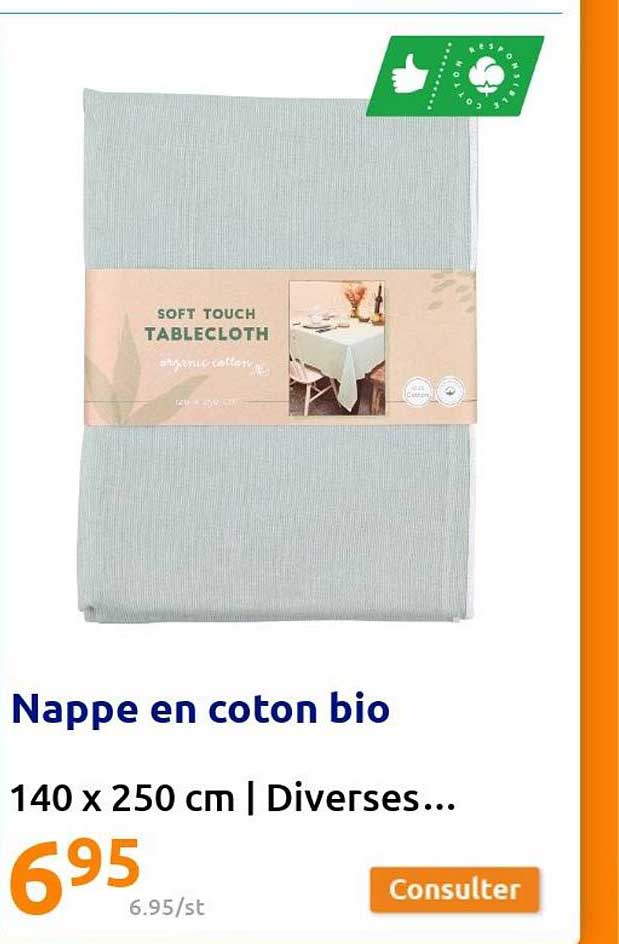 Nappe En Coton Bio