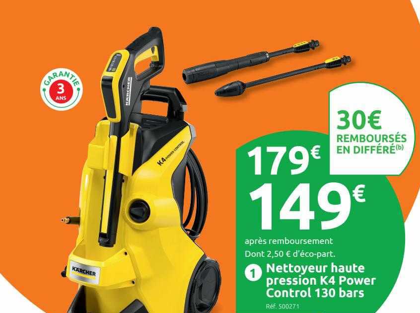 nettoyeur haute pression k4 power control 130 bars kärcher