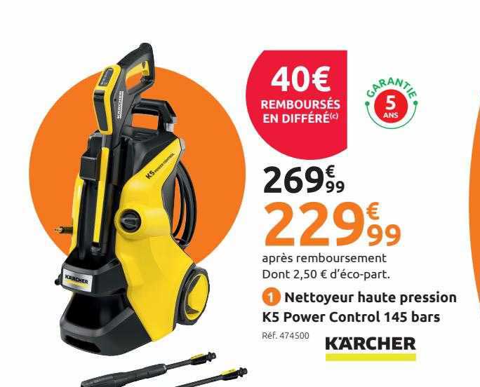nettoyeur haute pression k5 power control 145 bars kärcher