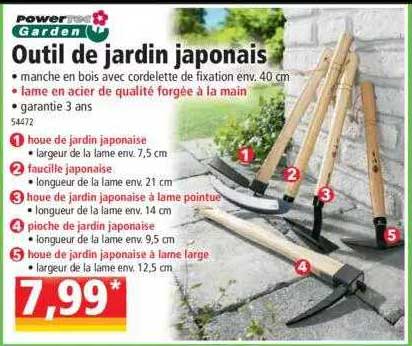 Outil De Jardin Japonais Powertec Garden