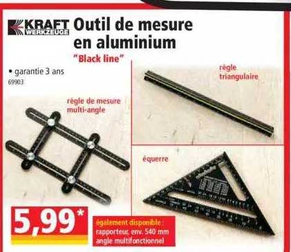 outil de mesure en aluminium kraft werkzeuge