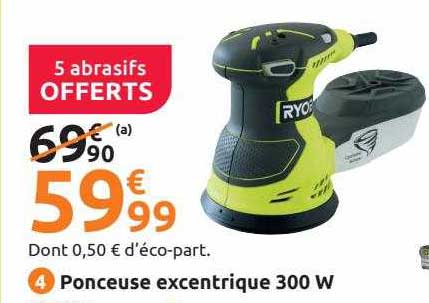 ponceuse excentrique 300 w ryobi