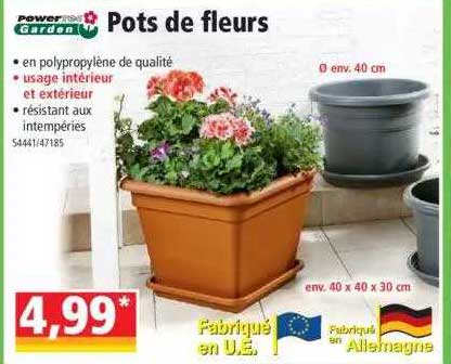 pots de fleurs powertec garden