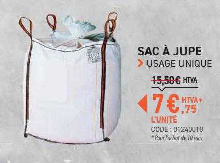 sac à jupe usage unique