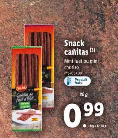 snack cañitas sol & mar