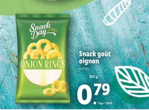 snack goût oignon snack day