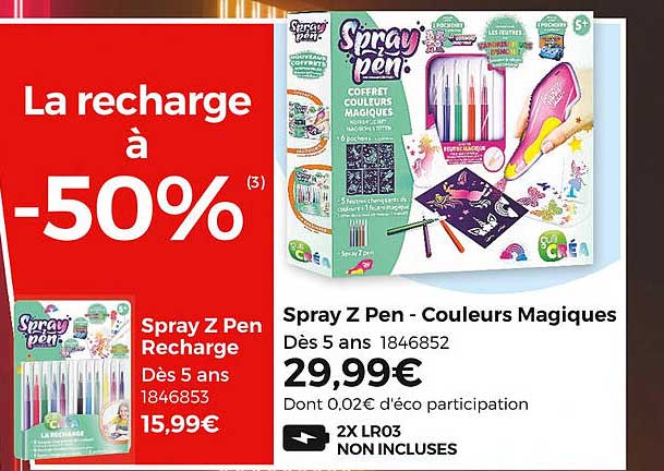 spray z pen - couleurs magiques
