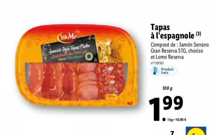 tapas à l'espagnole sol & mar