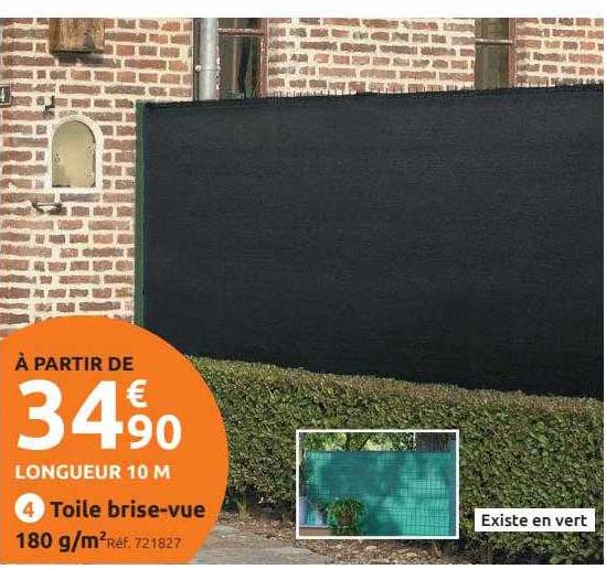 toile brise-vue 180 g-m²