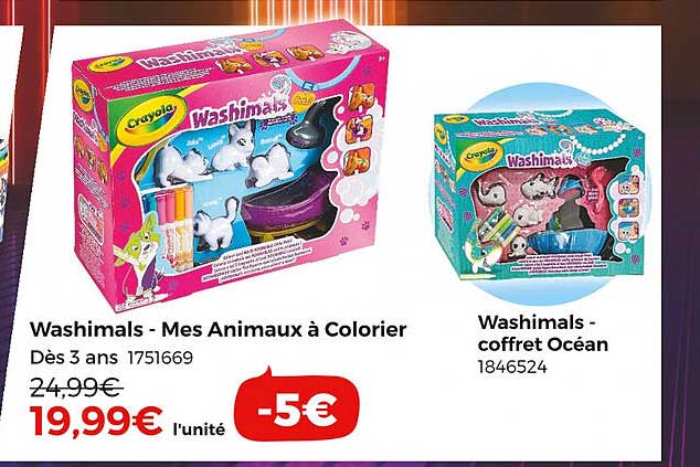 washimals - mes animaux à colorier, washimals - coffret océan